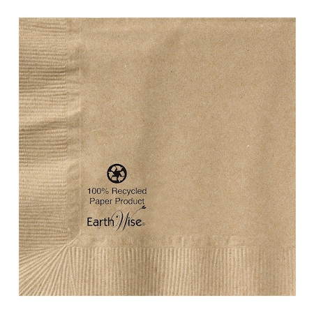 Hoffmaster 5" Earth Wise Kraft Beverage Napkins, PK250 180230